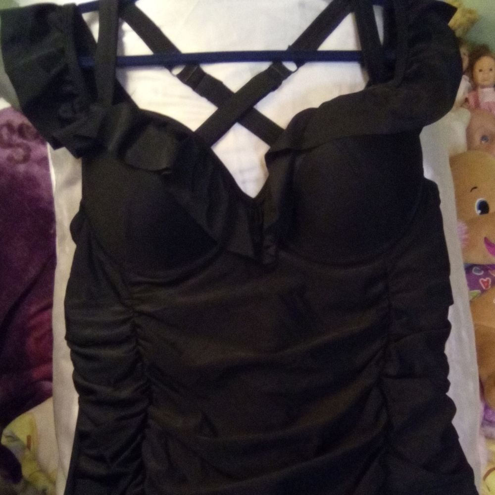 Black One Piece Bathing Suit from a Boutique
